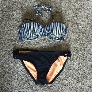 Chevron Push Up Bikini Size Small