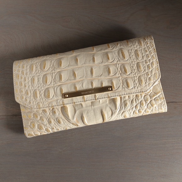 Brahmin Croco-Embossed Soft Checkbook Wallet