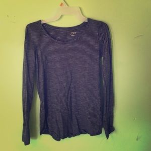 Fitted blue long sleeve