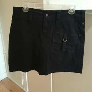 Max Jeans Black Cargo Mini Skirt 8