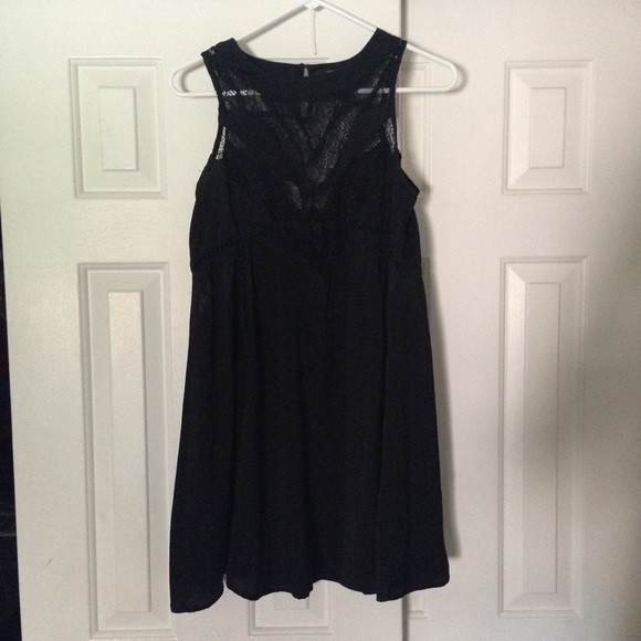 Lace cut out tent dress