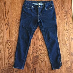White House Black Market dark wash jeans. Size 10
