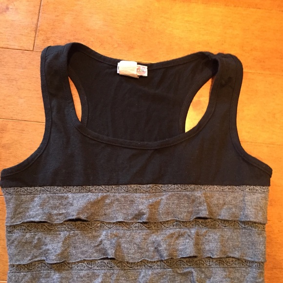 Grey Ruffle Dress - Picture 2 of 3