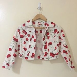 Marilyn Monroe Cherry Cropped Jacket