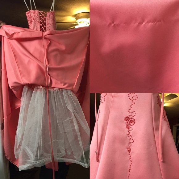 Cache Coral Prom Dress - Picture 4 of 4