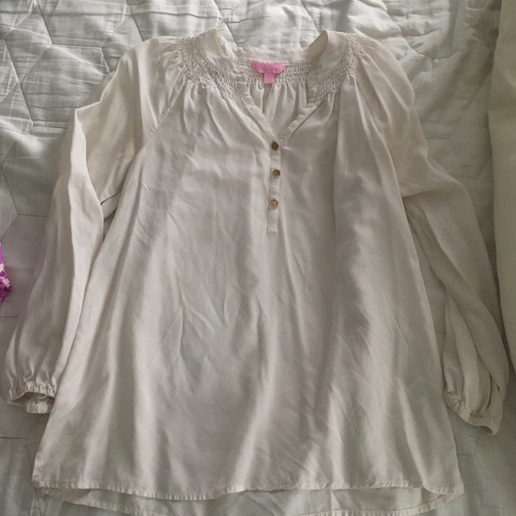 Lilly Pulitzer "Elsa" top, ivory- small
