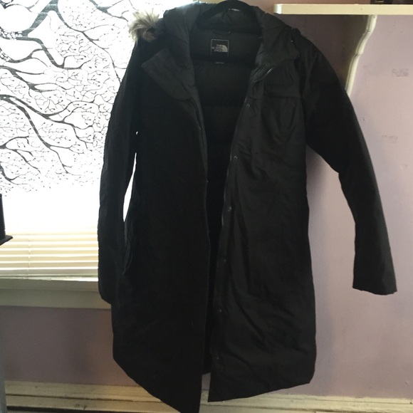 North Face Puffy Knee Length Jacket