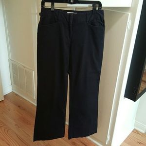 Michael Kors Black Khakis.  Wide Leg. Flat Front.