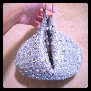 Dazzling sequin and rhinestone clutch!