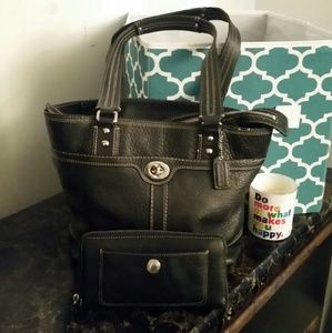 Coach tote and wallet