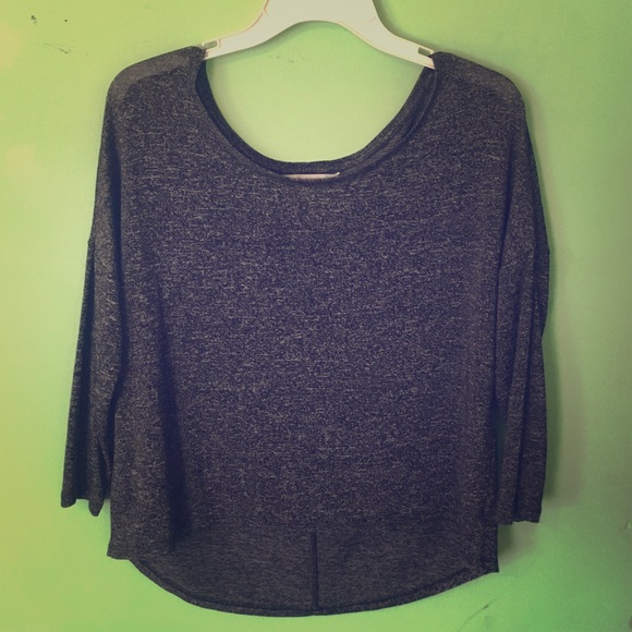 Black and silver top