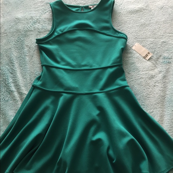 Skater skirt emerald green skater dress - Picture 2 of 4