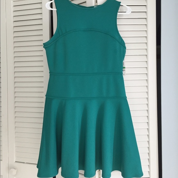 Skater skirt emerald green skater dress - Picture 3 of 4