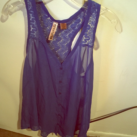 Loose fit button up tank
