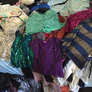 Sequined tops & bottoms !!!