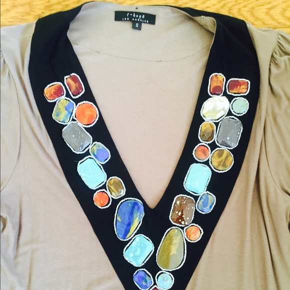 T-Bags Beaded Tunic, S - Picture 2 of 3