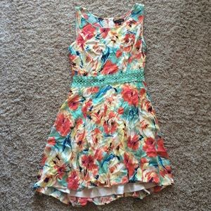 Bright floral sun dress