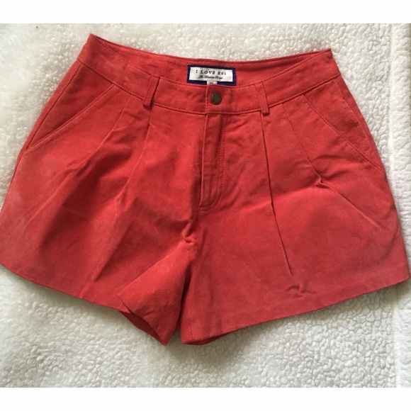 Suede Pleated Shorts