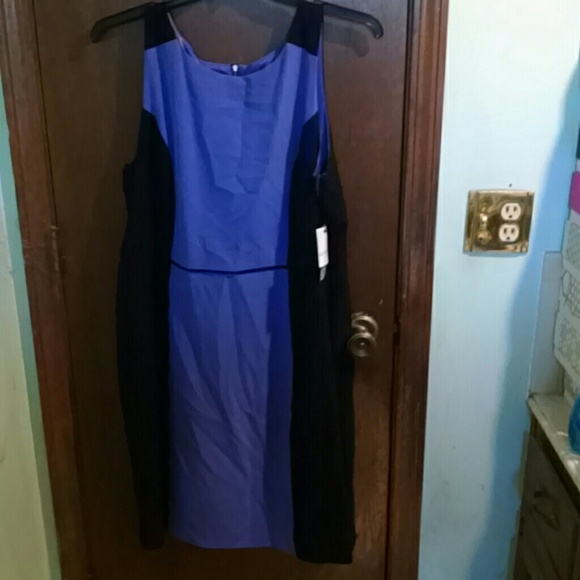 Black and purple dress