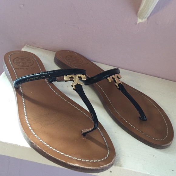 Black Thong Sandal