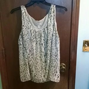 Leopard print tank top