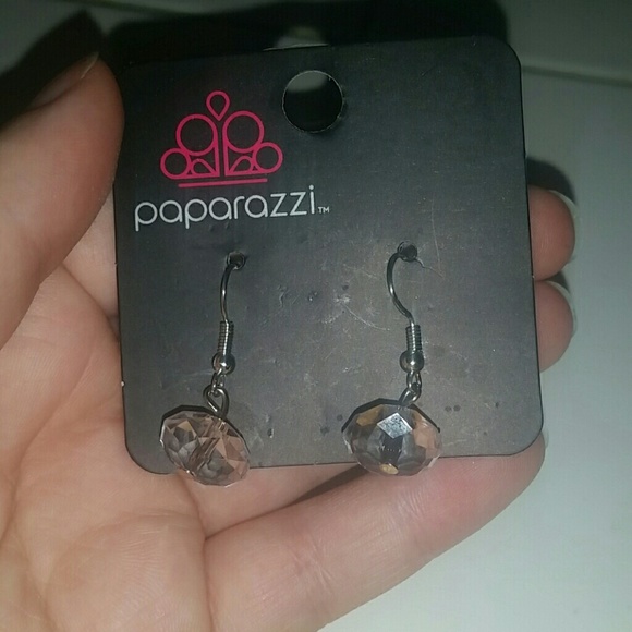 Clear bead earrings