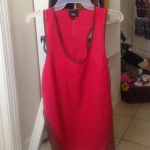 Sheek, silk, sleeveless, multicolored blouse