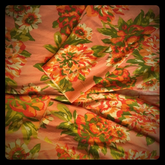 Isaac Mizrahi Live! Peony Print Boyfriend Cardigan