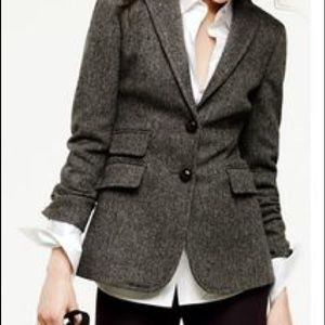 J. Crew herringbone blazer