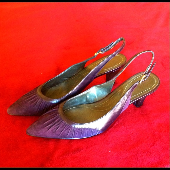 Tahari purple sling backs, size 7M - Picture 2 of 3