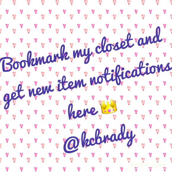 💕 Bookmark my closet 💕