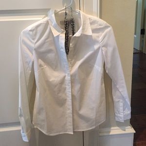 Classic crisp white button up