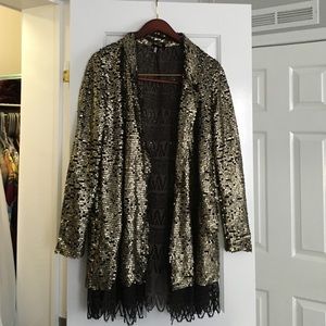 Free People Sequin lace Jacket
