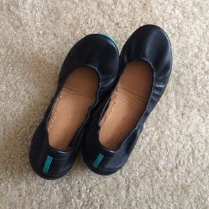 Black Tieks ballet flats, size 8