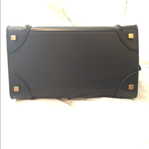 SOLD Celine Mini Luggage Tote Black Smooth Leather - Picture 4 of 4