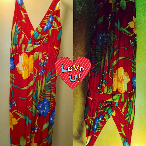 Fun Colorful Sundress. Bought in Guam Designed In - Picture 2 of 3