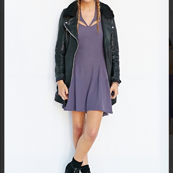 Urban Outfitters/Kimchi Blue Chiffon Halter Dress - Picture 2 of 4