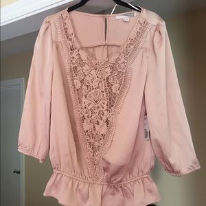 Woven Blush Blouse