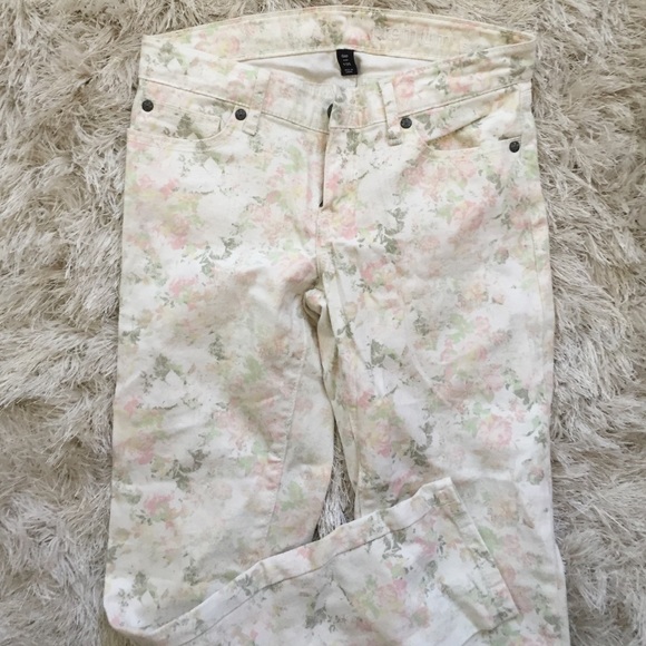 Gap flower jeans