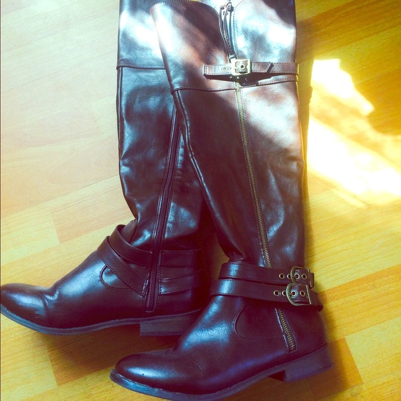 Knee High Brown Boots