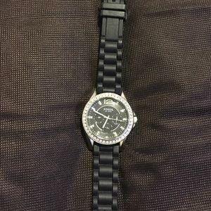 Black Fossil watch