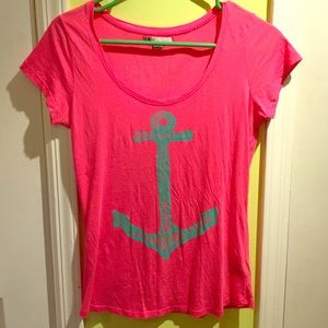 Volcom Hot Pink Anchor Shirt