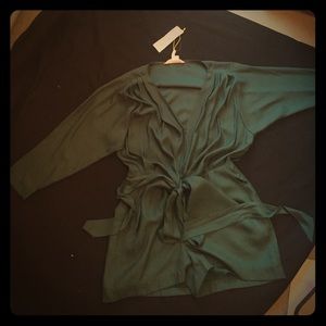 Adorable army green romper!