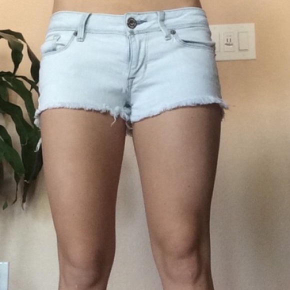 Bullhead Pants - acid washed Jean short shorts