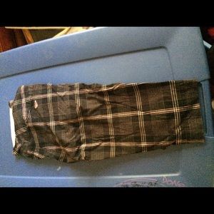 Roxy plaid bermuda shorts