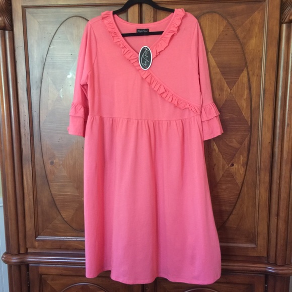 Karied Away Coral Dress XXL - Picture 1 of 4