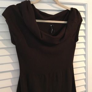 Brown light weight sweater dress