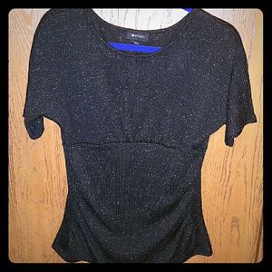 AB STUDIO glitter rutched scrunched sz L