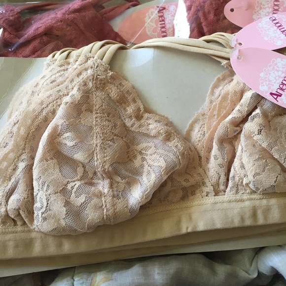 Sheer Triangle Bralette - Ivory - on sale - Picture 3 of 4