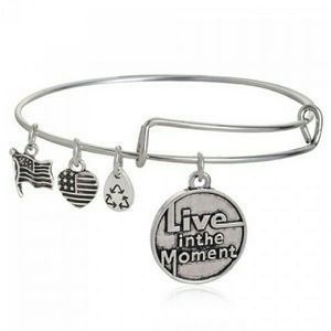 Live in the moment bangle